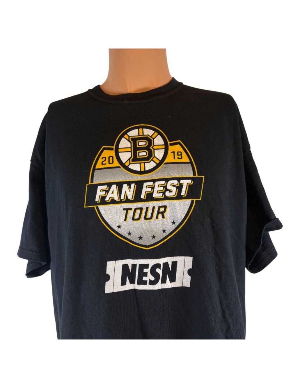 Boston Bruins T Shirt Mens Size XL NESN Fan Fest Tour NHL Hockey